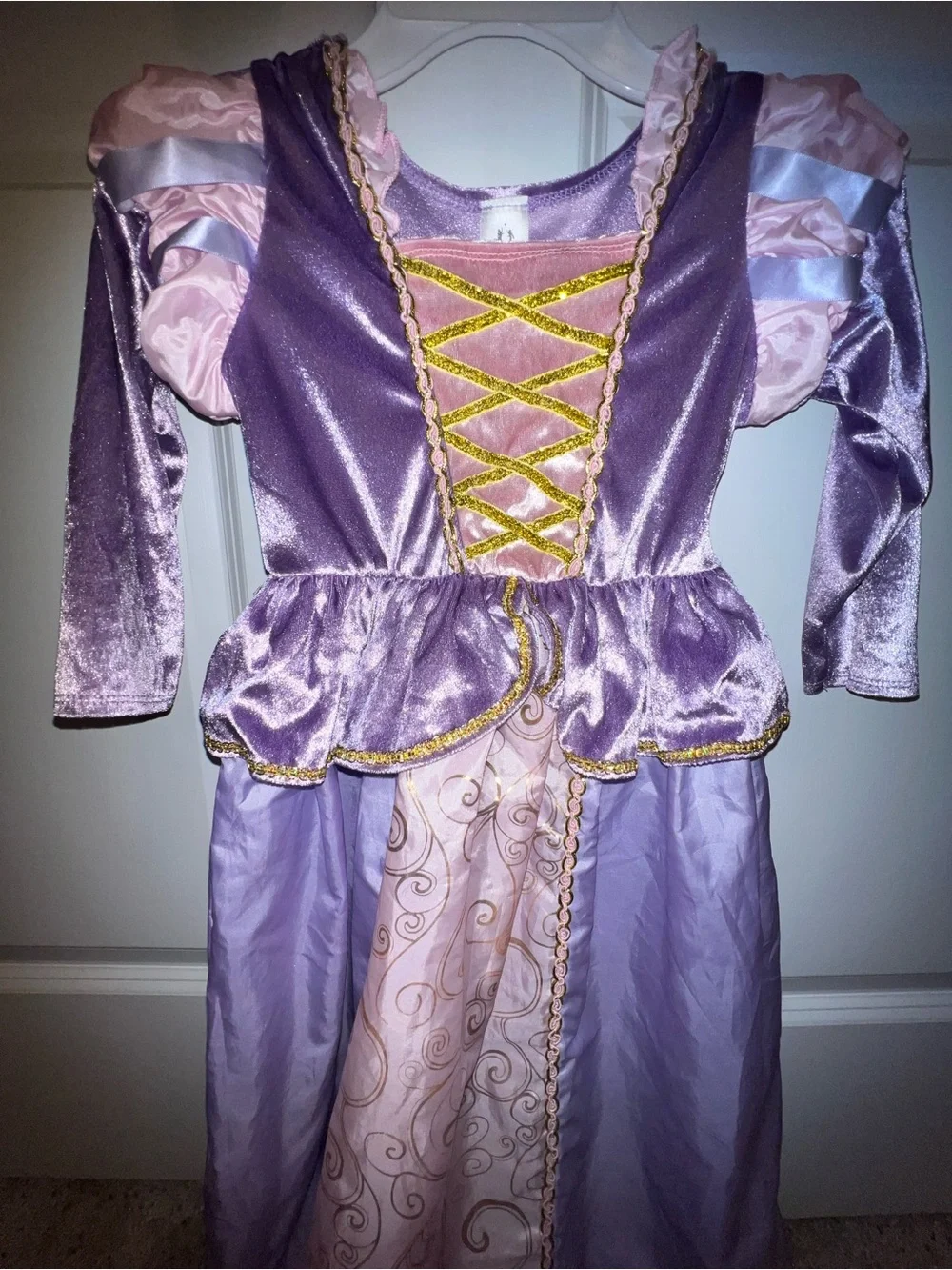 Purple & Pink Princess Rapunzel-Style Kids Costume